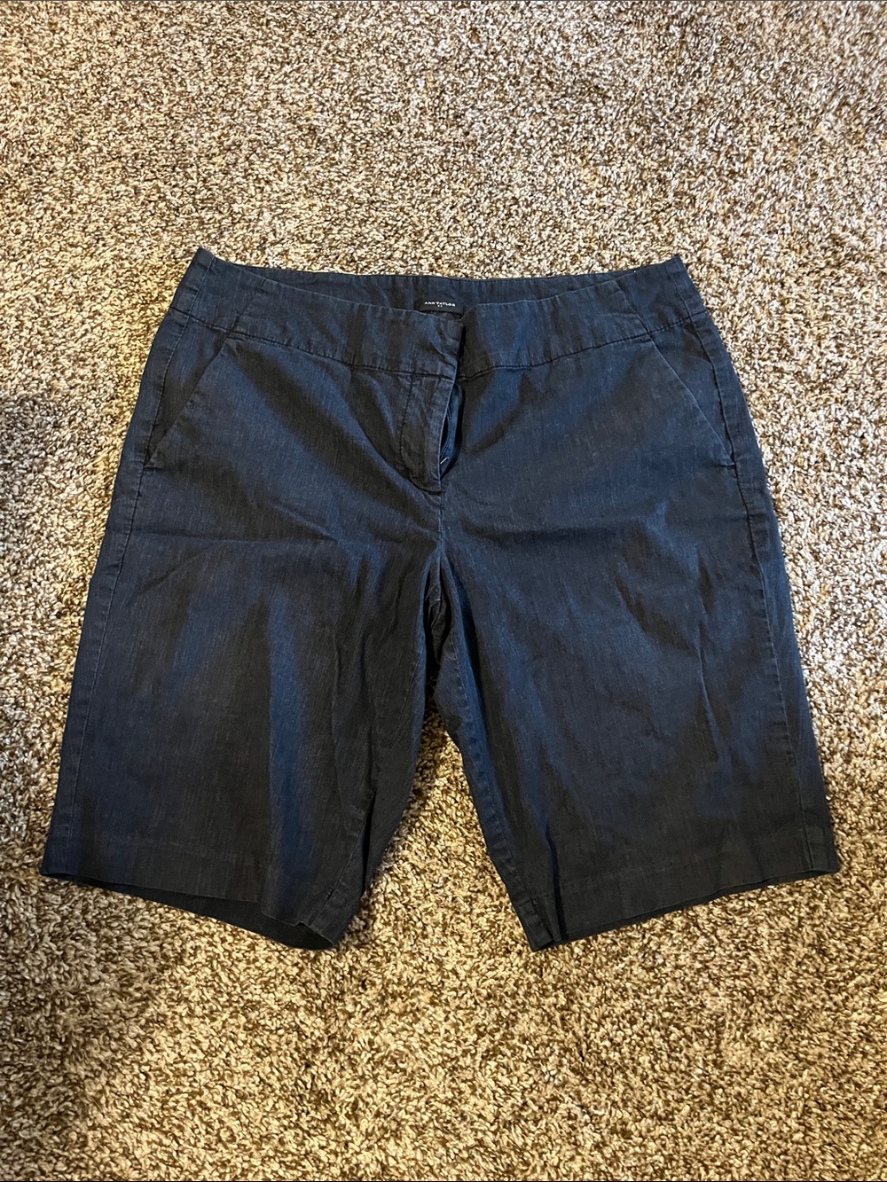 Ann Taylor Navy Blue Bermuda Shorts